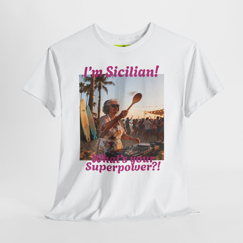 Sicilian Superpower Unisex Heavy Cotton Tee