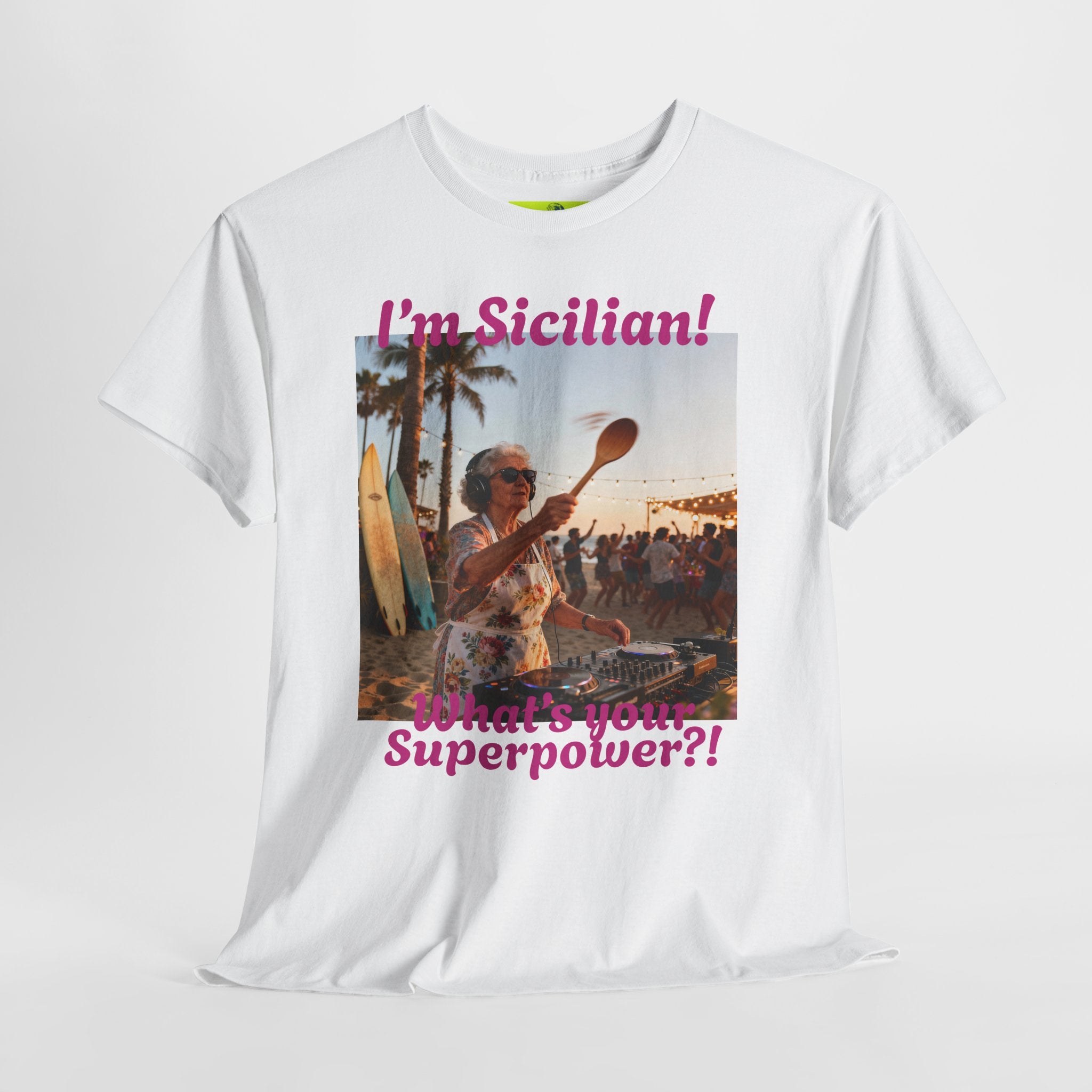 Sicilian Superpower Unisex Heavy Cotton Tee