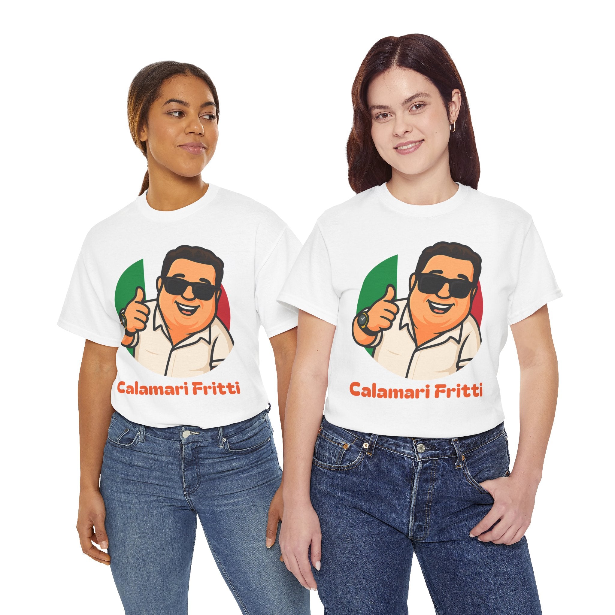 Zio Tony Collection Unisex Dad Jokes Funny Graphic Tee Calamari Fritti