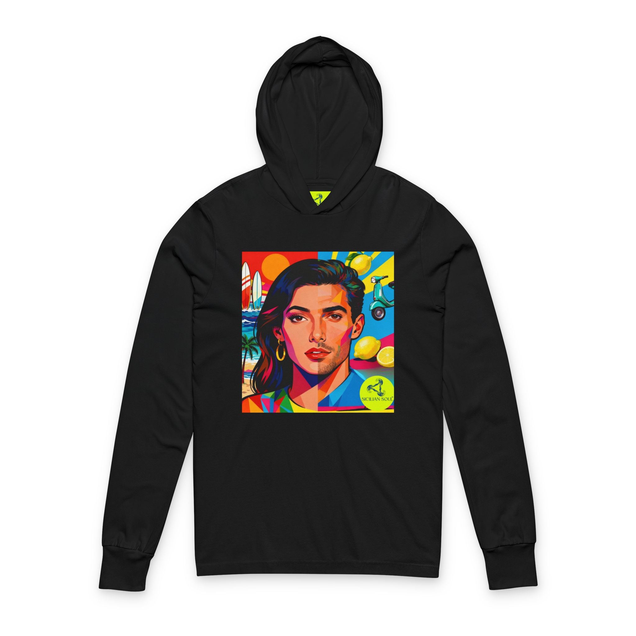 Sicilian Soul Records — Vibrant Pop Art Portrait Hoodie Tee
