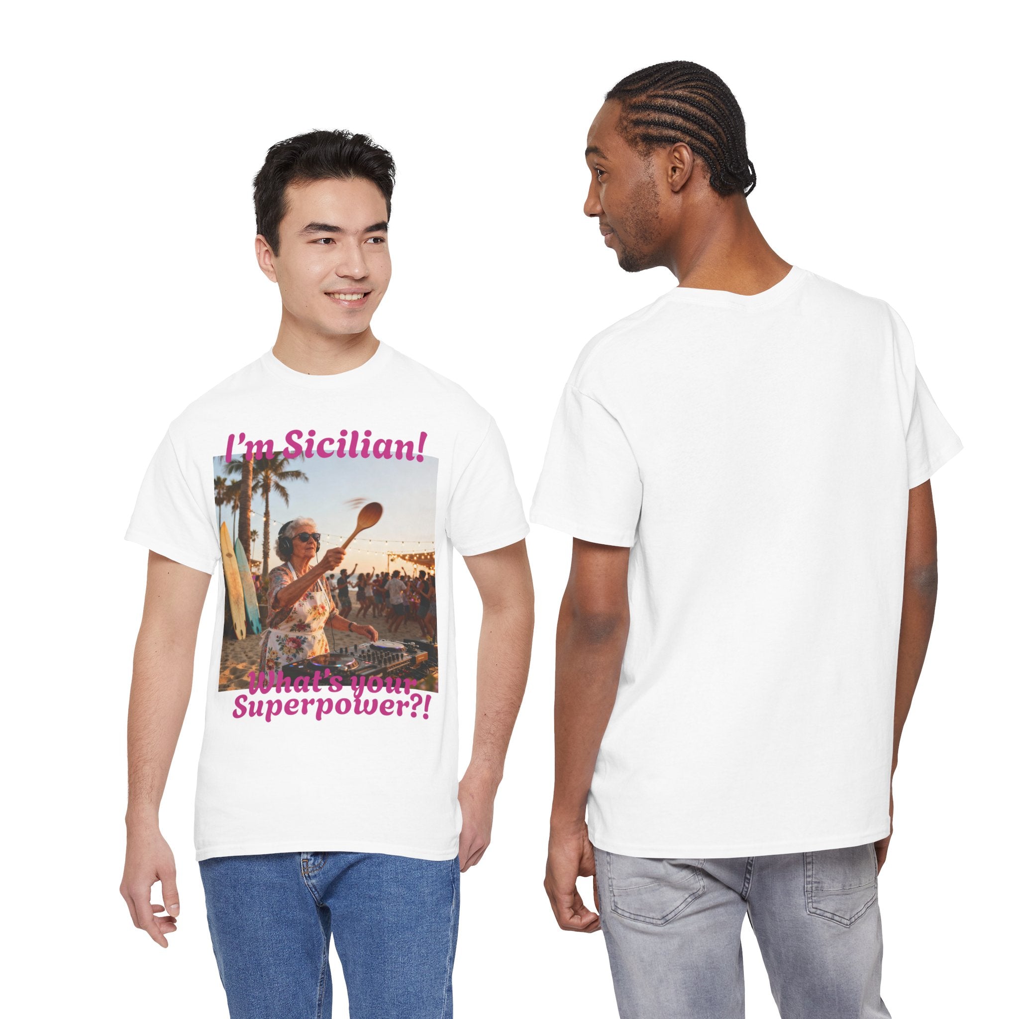 Sicilian Superpower Unisex Heavy Cotton Tee