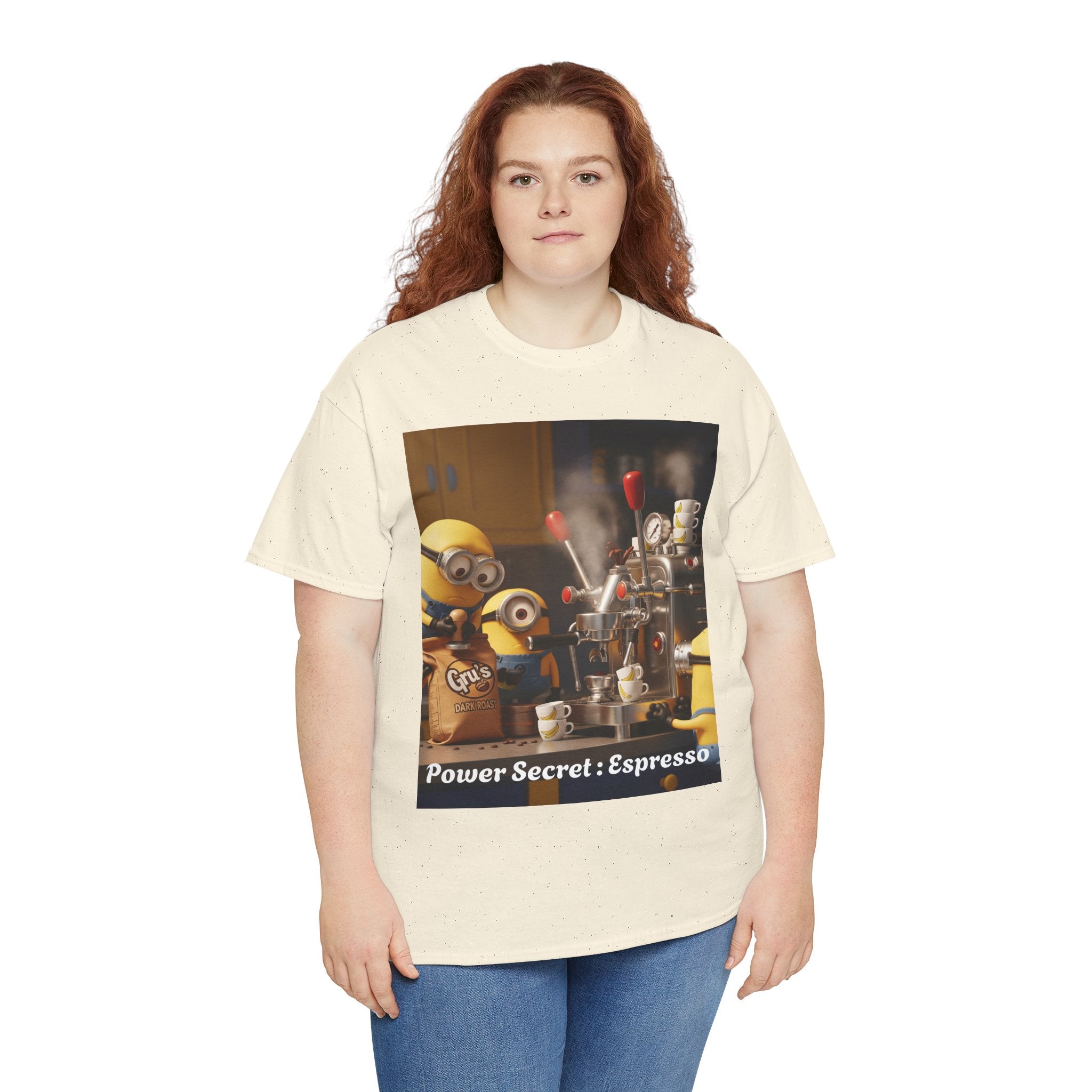 More Espresso Less Depresso Gru Unisex Heavy Cotton Tee