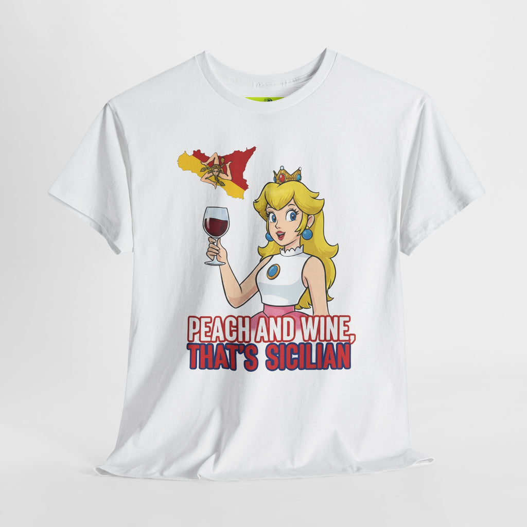 Peach and Wine Unisex Heavy Cotton Tee