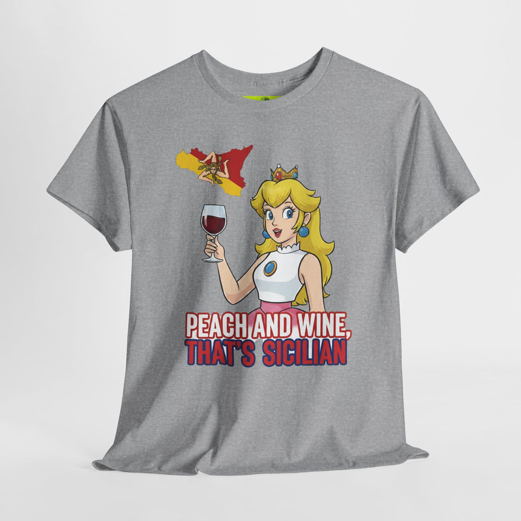 Peach and Wine Unisex Heavy Cotton Tee