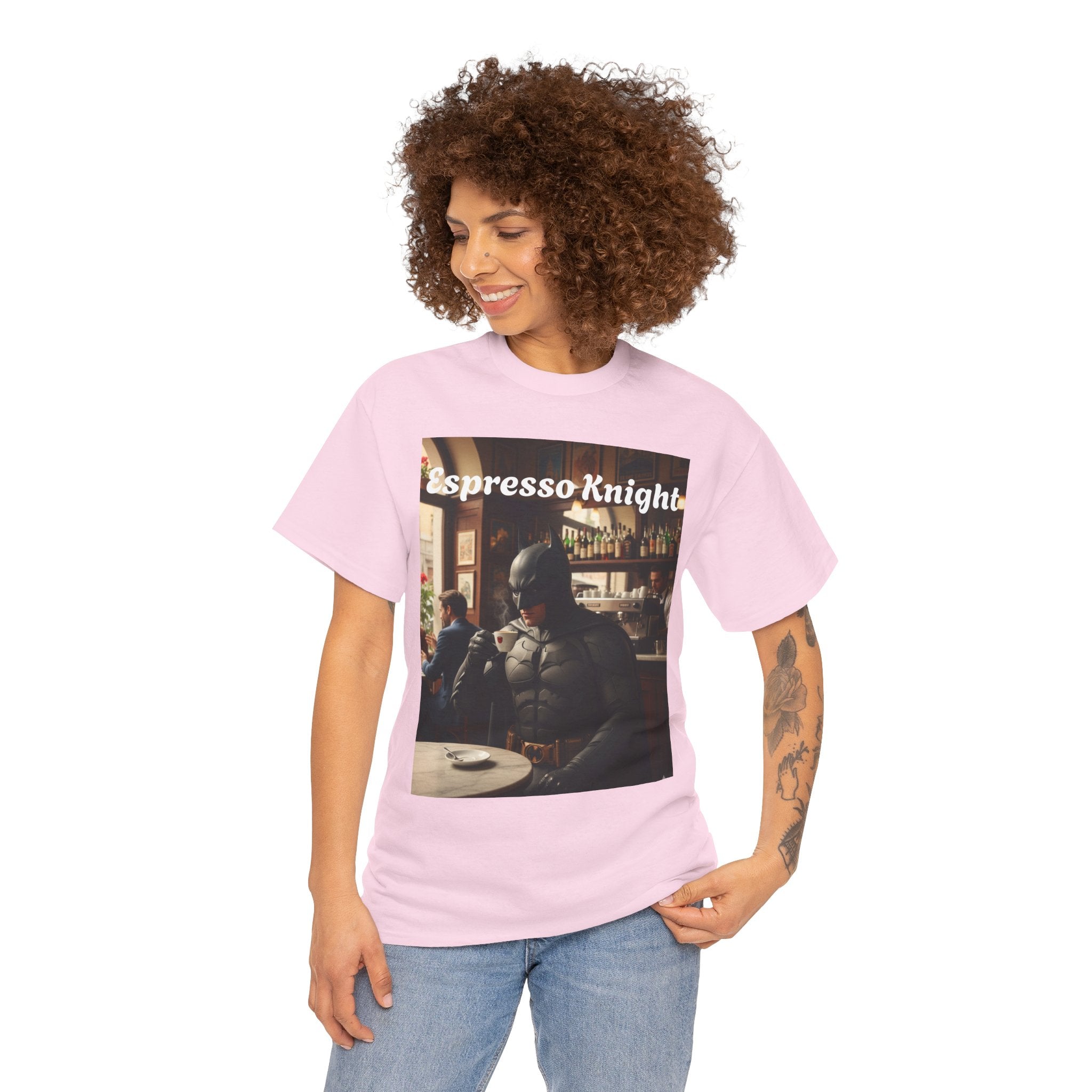 More Espresso Less Depresso Espresso Knight Unisex Heavy Cotton Tee