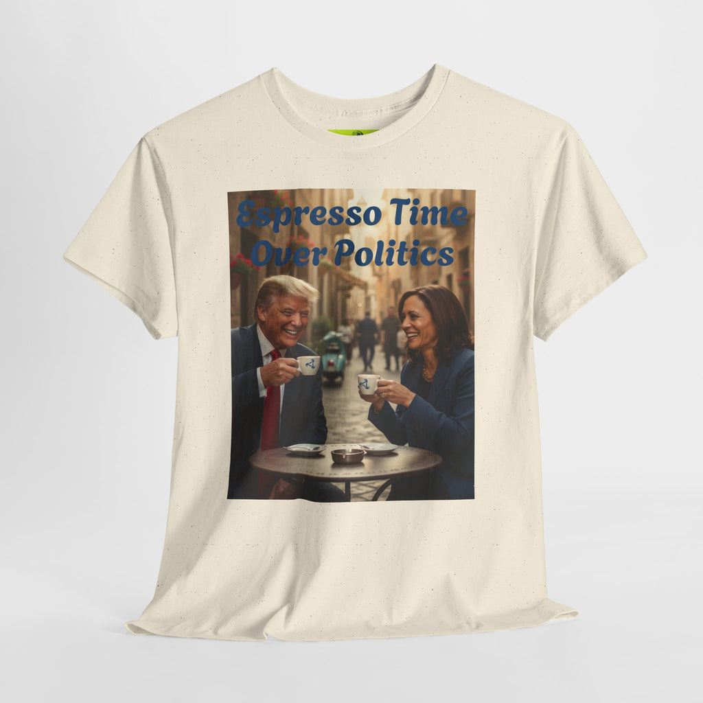 More Espresso Less Depresso Espresso Time Unisex Heavy Cotton Tee