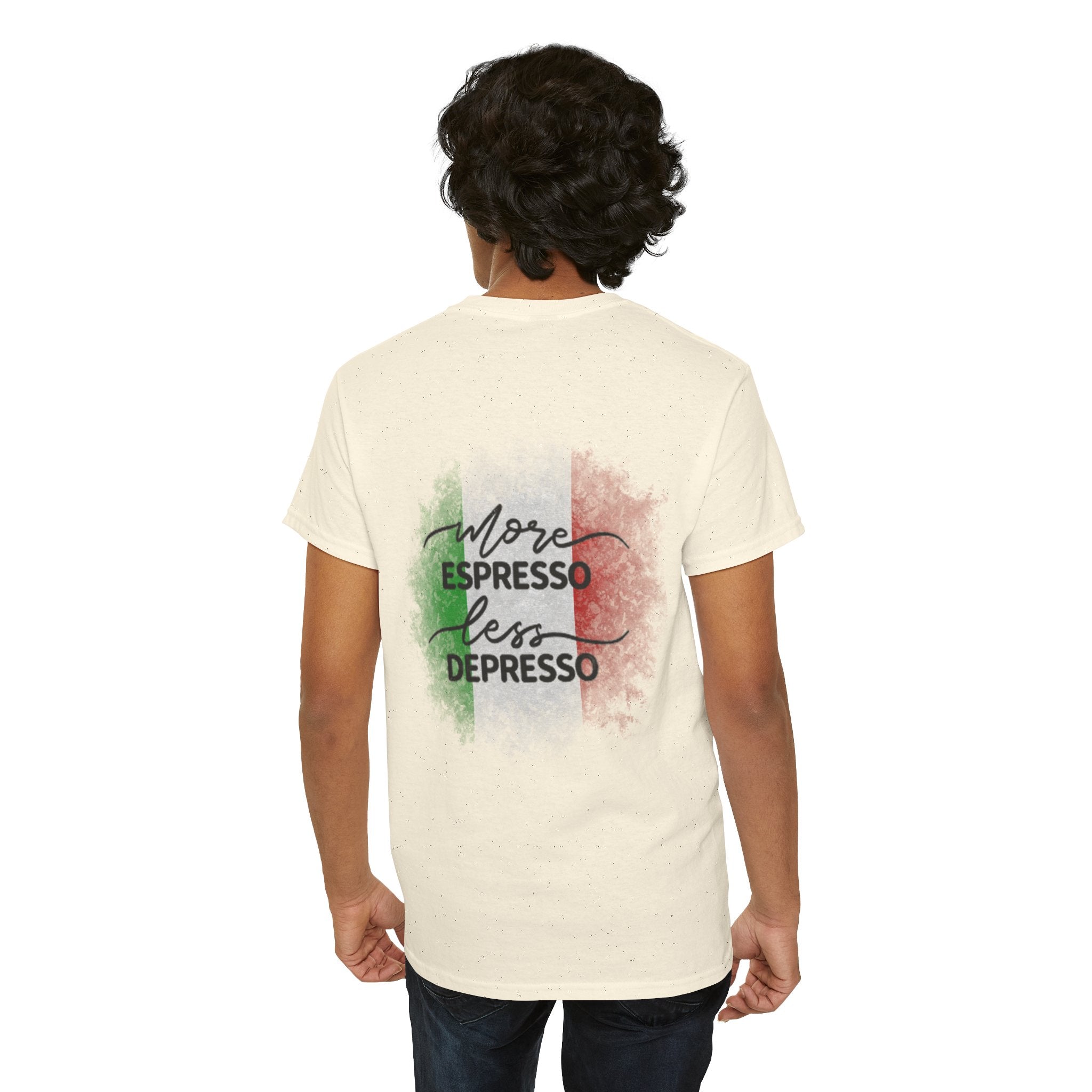More Espresso Less Depresso Java Mutants Unisex Heavy Cotton Tee