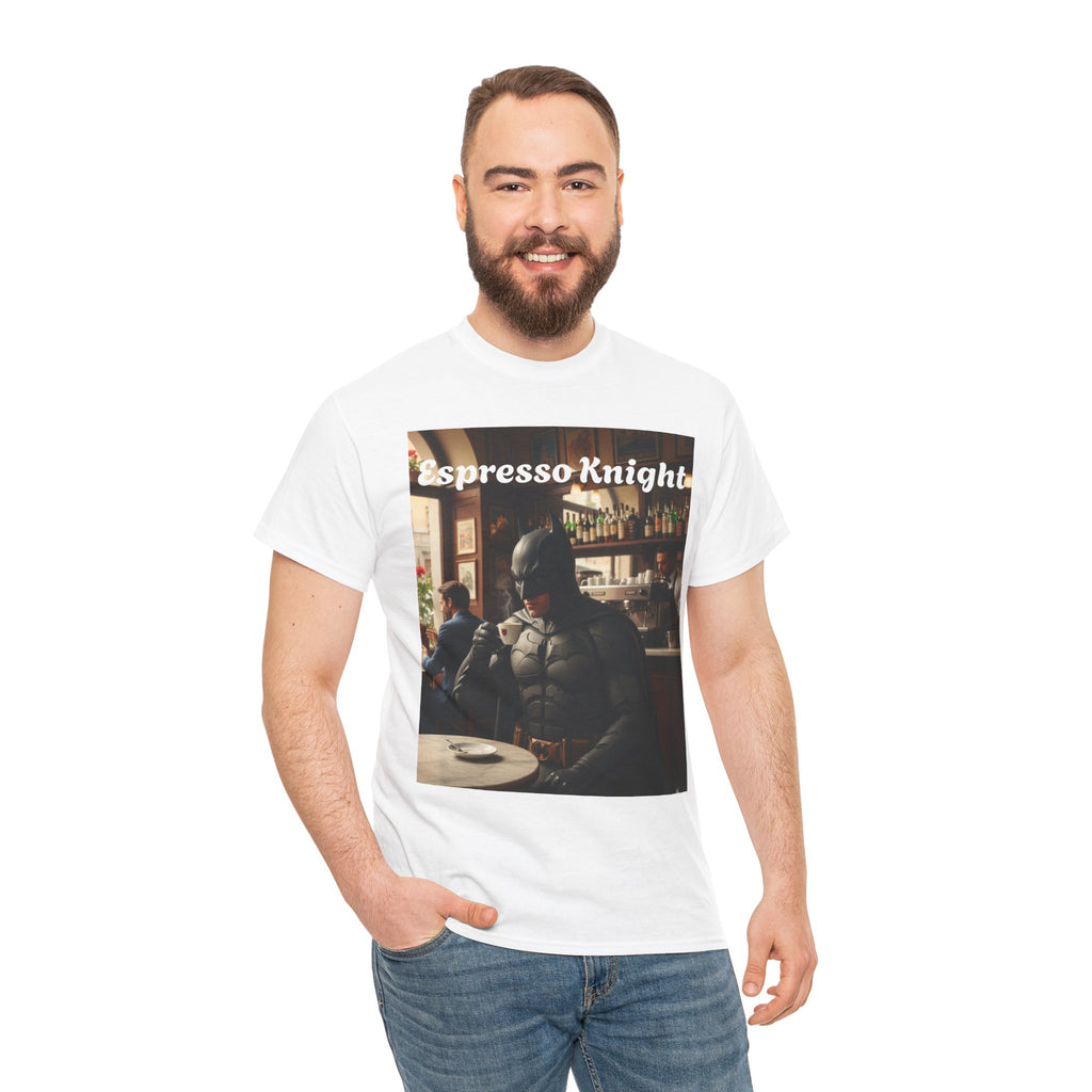 More Espresso Less Depresso Espresso Knight Unisex Heavy Cotton Tee