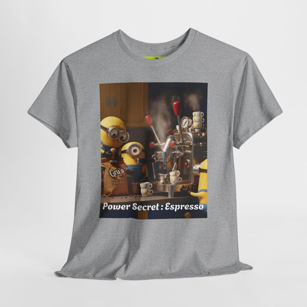 More Espresso Less Depresso Gru Unisex Heavy Cotton Tee