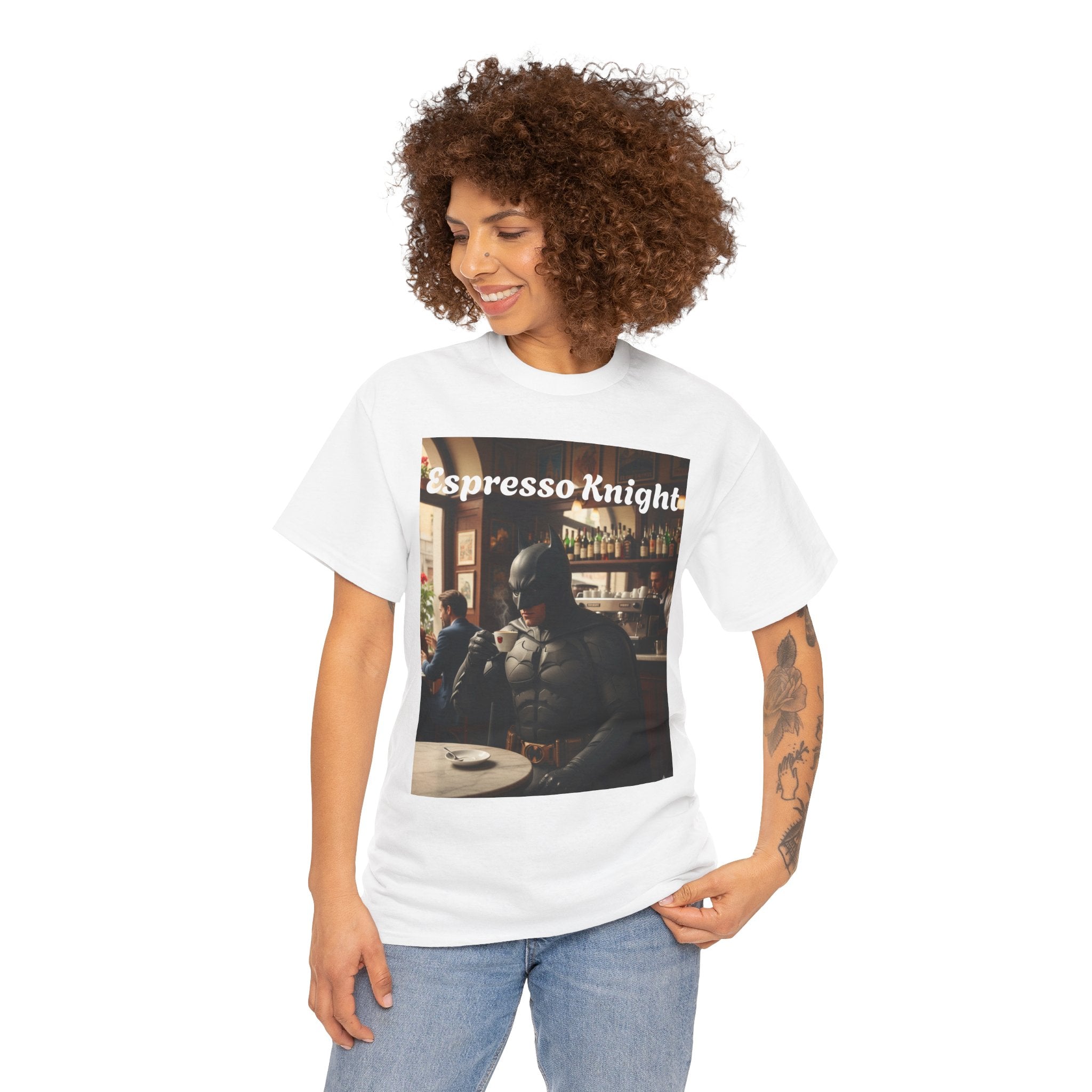 More Espresso Less Depresso Espresso Knight Unisex Heavy Cotton Tee