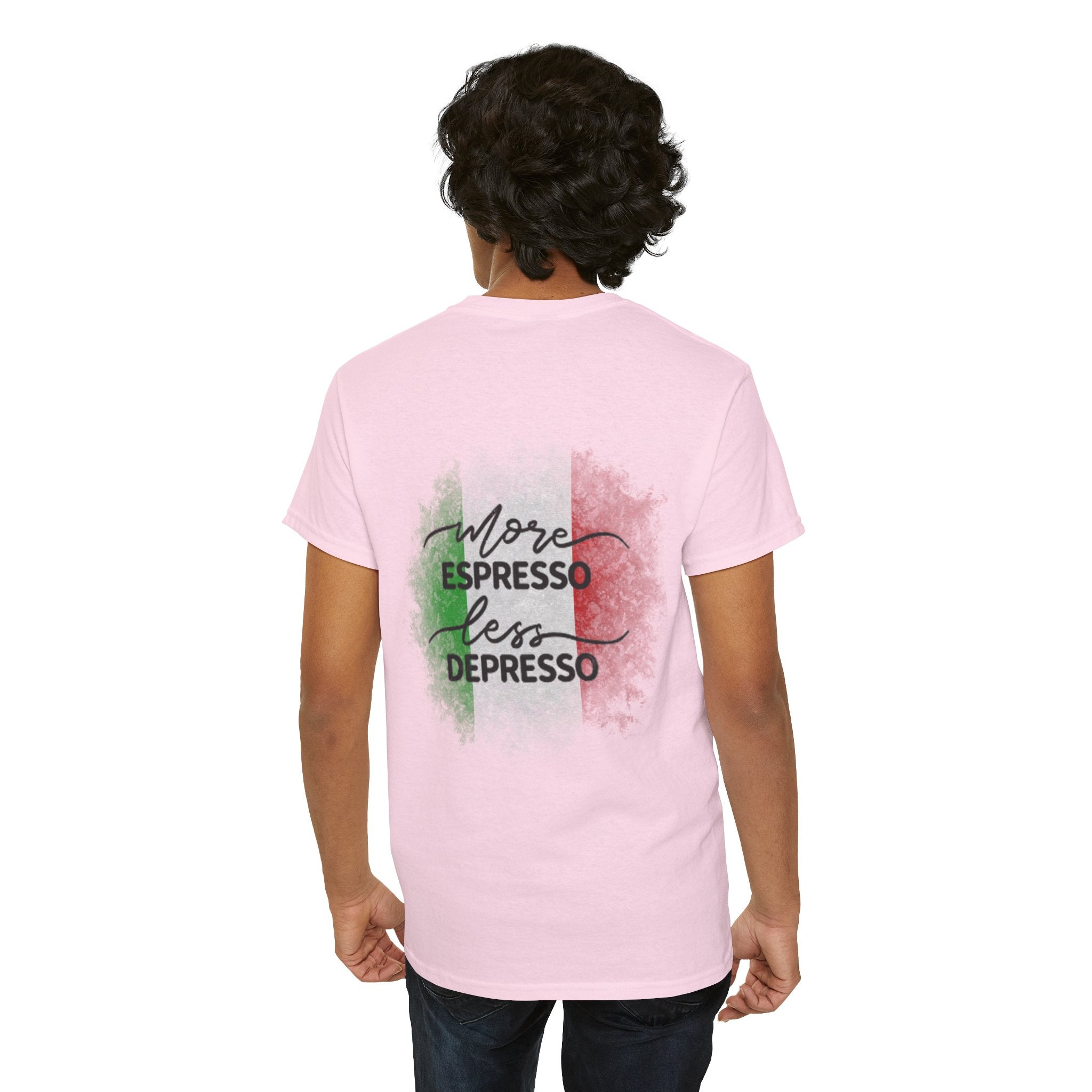 More Espresso Less Depresso Java Mutants Unisex Heavy Cotton Tee
